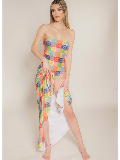 Open back one-piece swimsuit La Dolce Vista x Mané Capri | INTEROBAROQUEMULTICOLOR